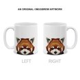 thumbnail image 3 of WIRESTER 11 Oz Ceramic Tea Cup Coffee Mug, Red Panda, 3 of 8