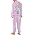 thumbnail image 3 of Hello Kitty Unisex Onesie Pajamas Zipper Jumpsuit Hooded One Piece Sleepwear for Family Mens Womens, 3 of 8