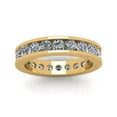 thumbnail image 3 of Natural 2.25Ct Round Cut Diamond Classic Channel Set Women's Anniversary Wedding Eternity Band Ring Solid 14k Yellow Gold G-H I1, 3 of 3