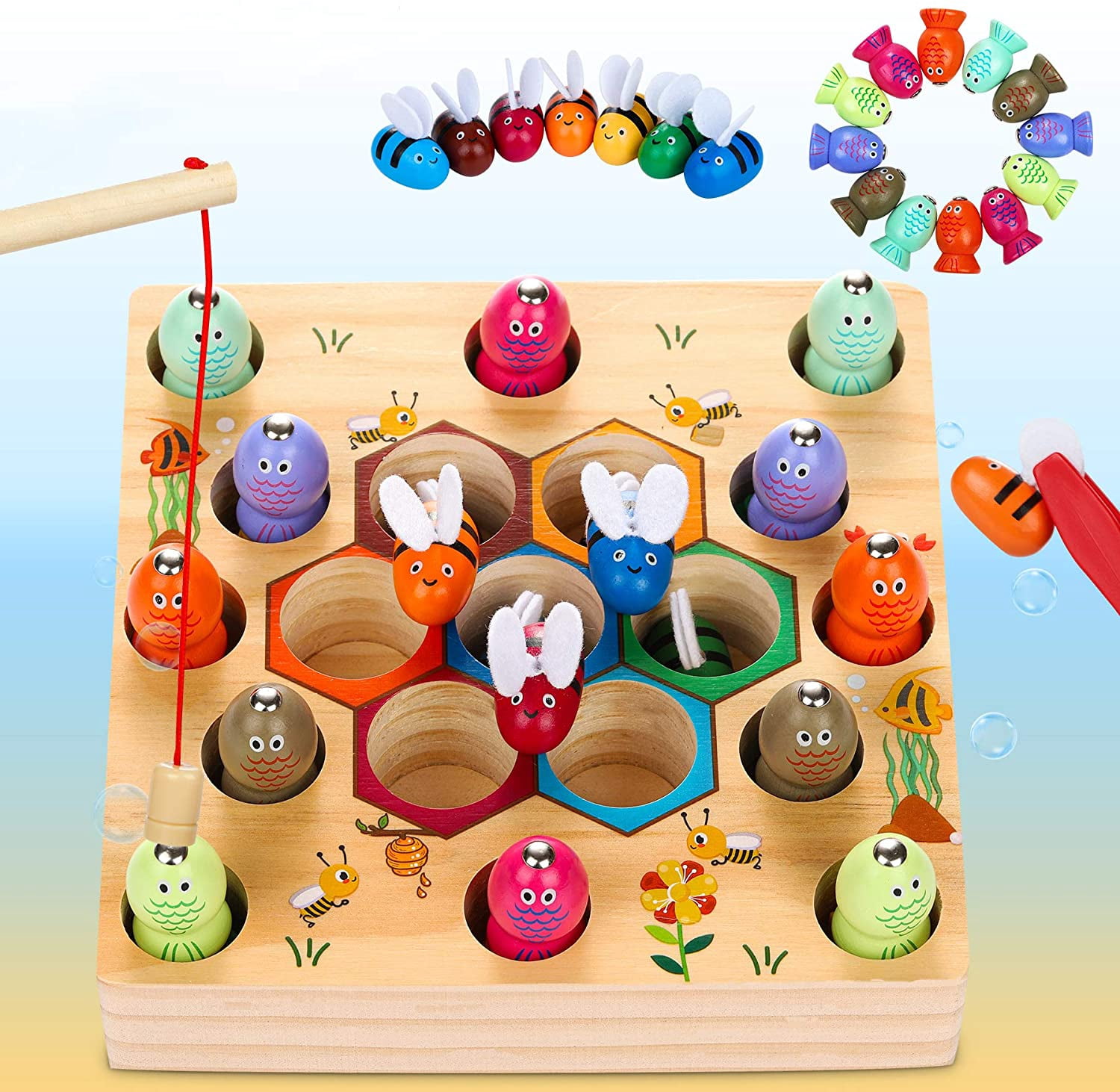 Juego de pca magnético 3D con letras digital para niños, juego de Juego de pca magnético 3D con letras digital para niños, juego de