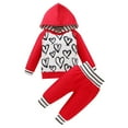 thumbnail image 5 of Acotyo 0-18M Newborn Toddler Baby Girls Fall Long Sleeve Love-heart Hoodie Sweatshirt Pants Outfits Set, 5 of 15