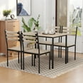 thumbnail image 2 of HOMCOM Modern Dining Table Set for 4, 5-Piece Kitchen Table Set, 2 of 8