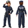 thumbnail image 4 of Disfraz de Halloween para niños, disfraz de policía pequeña, disfraz de fantasía, ropa de fiesta de graduación, 4 of 8