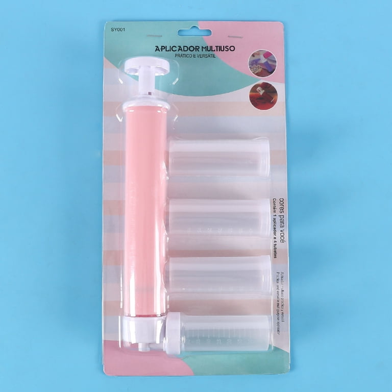 Manual Cake Airbrush Kit - Food-Safe For Decorating Cakes, Cupcakes & Desserts With 4 Storage Tanks (Blue)