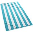 thumbnail image 1 of Kassatex Cabana Striped Beach Towels (Aqua), 1 of 2