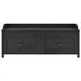 thumbnail image 3 of Pemberly Row Contemporary Entryway Storage Bench in Black Oak, 3 of 5