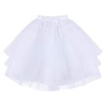 thumbnail image 2 of Women Solid Color Layered Tulle Petticoat Lady Princess Tutu Tulle Skirt Underskirt Club Basic Leisure Dailywear, 2 of 7