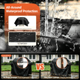 thumbnail image 3 of Gaspro Grill Cover for Weber Spirit II 200 Series, Double Straps and Built-in Vents, Heavy Duty & Waterproof, Fits Grill Up to 48 Inch Wide, Black, 3 of 12