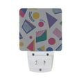 thumbnail image 5 of Yayeee LED Night Light for The Home Plug in With Light Sensors 2 Pack, Green Retro Shapes, 5 of 6