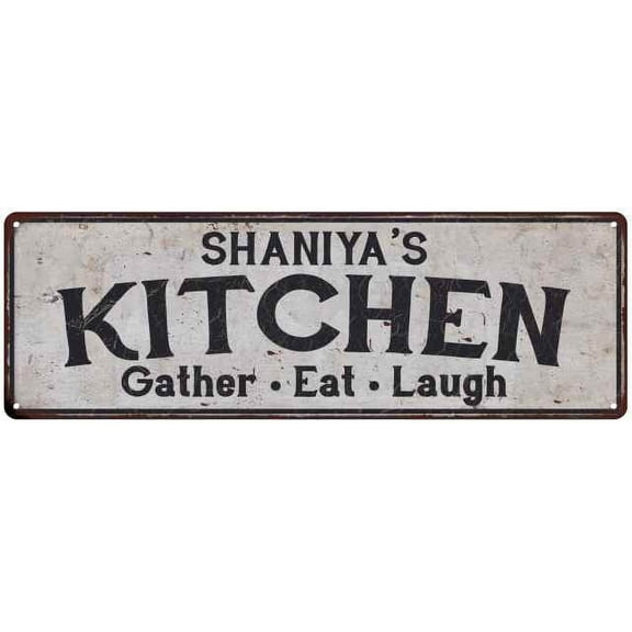 SHANIYA's Kitchen Rustic Chic Decor Gift 6x18 Sign 106180051846