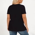 thumbnail image 7 of Wiyuqeen Plus Size Solid Basic Tees Womens Loose Casual Tunic Top Pleated Crew Neck Short Sleeve Blouse L-4XL Summer Vacation Casual Clothes, 7 of 7