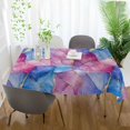 thumbnail image 3 of Yayeee Tablecloths 54" x 54" Rectangle Wrinkle Resistant Party Table Cover, Watercolor Blue Marble Pattern, 3 of 8