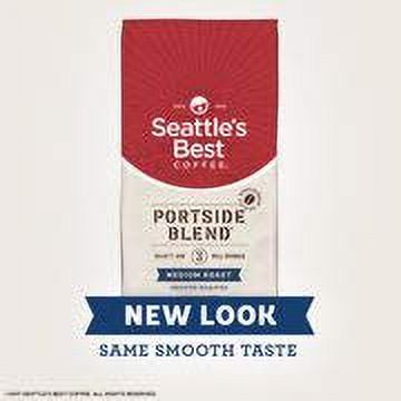 Seattle,S Best Coffee Portside Blend (Previously Signature Blend No. 3) Medium Roast Whole Bean Coffee, 12-Ounce Bag (Pack Of 2)