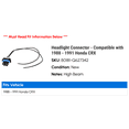 thumbnail image 2 of Headlight Connector - Compatible with 1988 - 1991 Honda CRX 1989 1990, 2 of 2