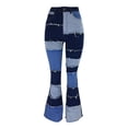 thumbnail image 3 of Blue Denim Leg Jeans Bell Bottom Pantalón L Colcomx Vaqueros acampanados de mujer, 3 of 8