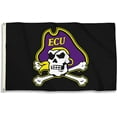 thumbnail image 2 of East Carolina Pirates 3 x 5 Feet Flag with Grommets Team Color, 2 of 6