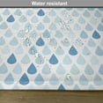 thumbnail image 6 of Ambesonne Blue Place Mats Set of 4, Raindrops White Navy, Standard Size, Pale Blue, 6 of 6