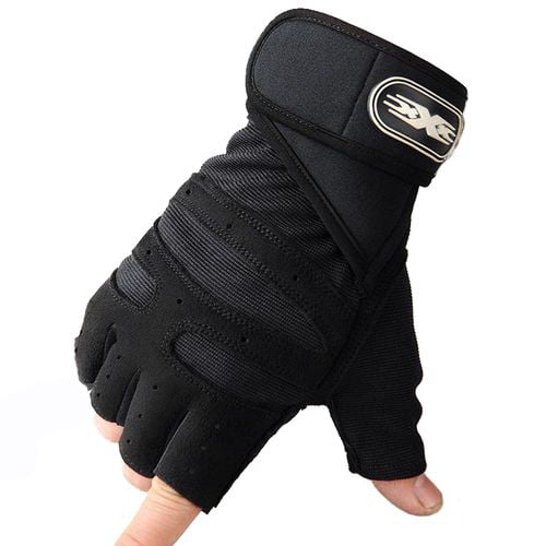 Men Weight Lifting Gym Gloves Workout Wrist Wrap Sport Exercise Training Fitness 