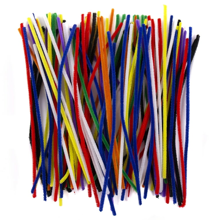 Go Create Rainbow Assorted Color Fuzzy Sticks, 100 Ct. 