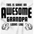 thumbnail image 2 of What An Awesome Grandpa Looks Like Men's Graphic T Shirt Tees Brisco Brands X, 2 of 5