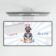 thumbnail image 4 of Happy 4th of July Patriotic Pug Marching Band Uniform Balloons Fireworks Desk Mat Full Keyboard Mouse Pad Dog Lover Gifts Large Mousepad - 13009, 4 of 5