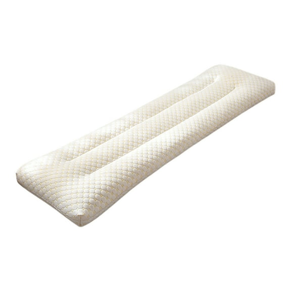 YIMWNYI Double Long Pillow for Home Use, Couples Pillow, Cervical Support, Cozy Bolster Pillow, Decorative Snuggle Cushion, Easy to Clean, Soft Plush Throw Pillow