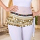 thumbnail image 1 of Danza Del Vientre Bufanda de La Cadera Falda de Lentejuelas Ropa Vestido Brillante Cinturón de Cadera Cadena de Cintura para Actuación de Festival Clu blanco, 1 of 9
