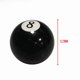 thumbnail image 1 of Cabezal de engranaje de billar negro n.° 8 para modificación de automóvil Cabezal de engranaje de ocho negros con adaptador, 1 of 4