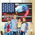 thumbnail image 3 of PureCasa Independence Day Decorations Congratulations Banner Hanging Flags Patriotic Eagles Decorations Photo Backdrops, 3 of 8