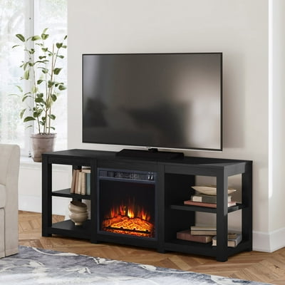 Mainstays fireplace tv stand deals
