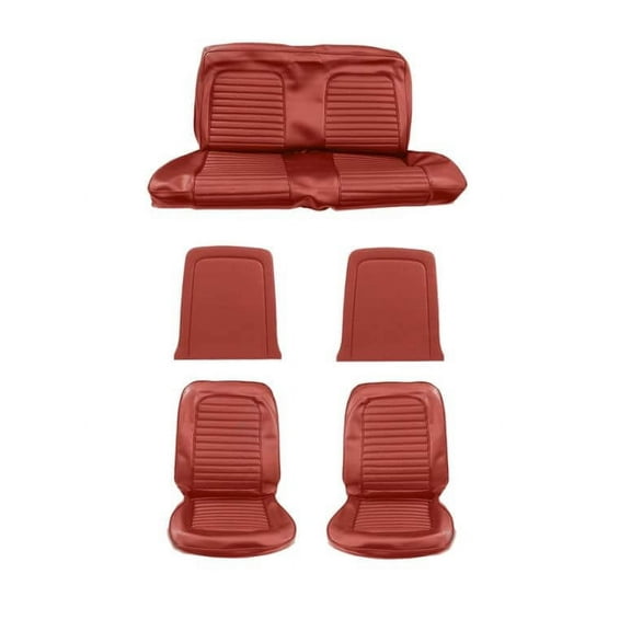 Scott Drake 65CV-S-FULL-BR Full Set Convertible Standard Upholstery - Bright Red