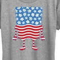 thumbnail image 3 of SpongeBob SquarePants - Silhouette Stars Stripes - Women's Short Sleeve Graphic T-Shirt, 3 of 6