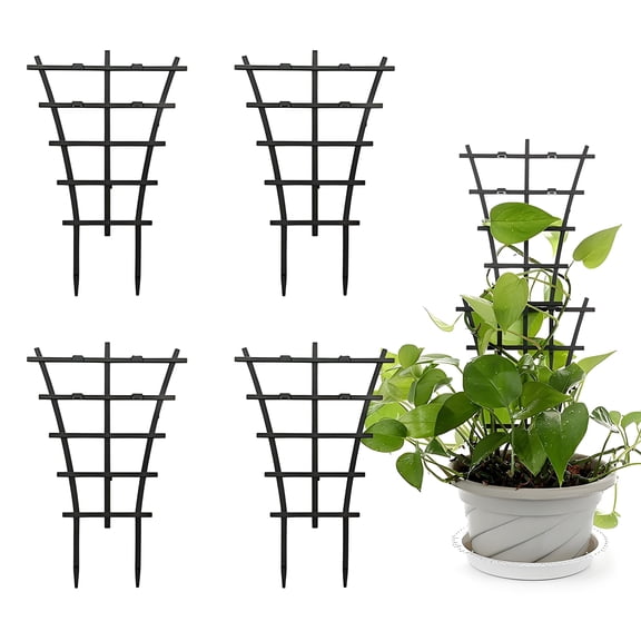 XIBUFE Plant Trellis Garden Trellis, Plant Trellis for Climbing Plants Outdoor, Plant Supports for Indoor Plants, Plant Trellis Garden Trellis for Pots, Vines, Flowers, Patio, Yard & Lawn