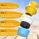 thumbnail image 5 of Sunscreen Applicator - Single Blue - Refillable Roll on Sponge Sunscreen, Suncream & Lotion Applicator For Kids, Adults & Families - Holds 3.4fl oz, Perfect Size for Travel, 5 of 5