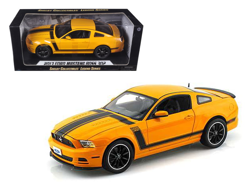 2013 Ford Mustang Boss 302 White 1/18 by Shelby Collectibles SC452 