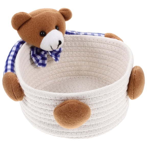 PTOOTP Woven Basket Organizer for Room Organization Cotton Rope Storage Multi 1 PCS