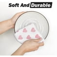 thumbnail image 5 of 2PCS Pink Heart Love Home Sweet Home Valentine's Kitchen Towels Dish Towels Anniversary Wedding Decoration Hand Towels, 5 of 5