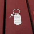 thumbnail image 6 of Inspirational Scripture Metal Key Chains with Cross Pendant - Bible Verse Keychain Religious Gift for Christian, 6 of 14