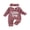 Purple, variant on Cjfdfy Preemie Newborn Baby Girl Fall Outfit, Long Sleeve Little Sister Embroidered Letter Collar Jumpsuit Headwear 2-piece Set Cute Knit Jumpsuit Coming Home Fall Winter Outfit
