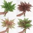 thumbnail image 5 of Fusipu Patio Greenery with Fake Plants 5pcs Simulated Pteris Leaf Plants Realistic Indoor/outdoor Decorative Artificial for Low-maintenance for Home for Home, 5 of 7