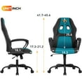 thumbnail image 6 of Dkelincs PC Gaming Chair Ergonomic Office Chair PU Leather Adjustable Computer Chair with Lumbar Support & Armrest (Blue, JAX), 6 of 7