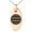 Rose, variant on Stainless Steel Miura Samurai Crest Engraved Small Oval Charm Pendant Necklace