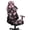 Hummingbird Peach Blossom Print Pink Black, variant on SCRAWLGOD Bohemian Flower Print Blue Violet Gaming Chair Cover with Armrest Cover, Anti-Dust High Back Computer Chair Slipcover 4 PCS Breathable Rotating Chair Seat Protectors with Elastic Bottom
