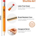 thumbnail image 3 of Shuttle Art 400 Pack Golf Pencils with Erasers, #2 HB Pencils Bulk, 3.5” Mini Pencil, Pre-Sharpened Small Pencil for Writhing, Drawing and Sketching, 3 of 6