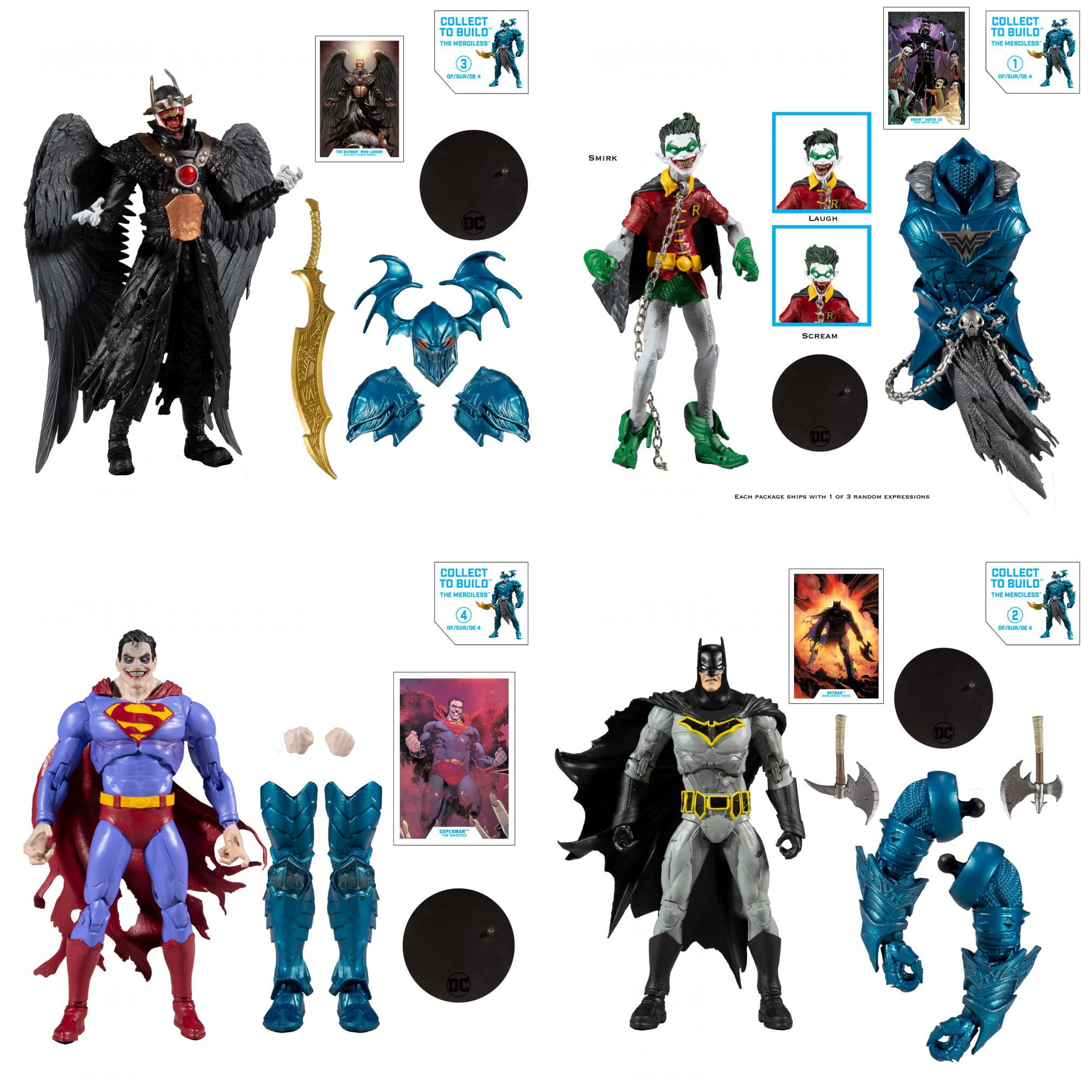 DC Superhero Batman Dark Nights Red Death Merciless Bat Building Blocks Toys New 
