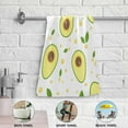 thumbnail image 6 of SKYSONIC Avocado Soft Hand Towels set of 2, Absorbent Bath Towel Decorative Fingertip Towels for Bathroom Gym Spa Hotel Beach Swimming Pool,14.4 x 28.3 inch, 6 of 7