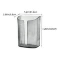thumbnail image 4 of Fufafayo under $5 Wall Mounted Clear Tissue Box Holder, Plastic Facial Napkin Box for Bathroom, Kitchen, Bedroom, 4 of 9