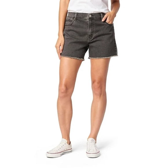 Signature Reconditionnée par Levi Strauss & Co. 001GC-0015 Shorts Vintage Originaux pour Femmes, 8 Noir
