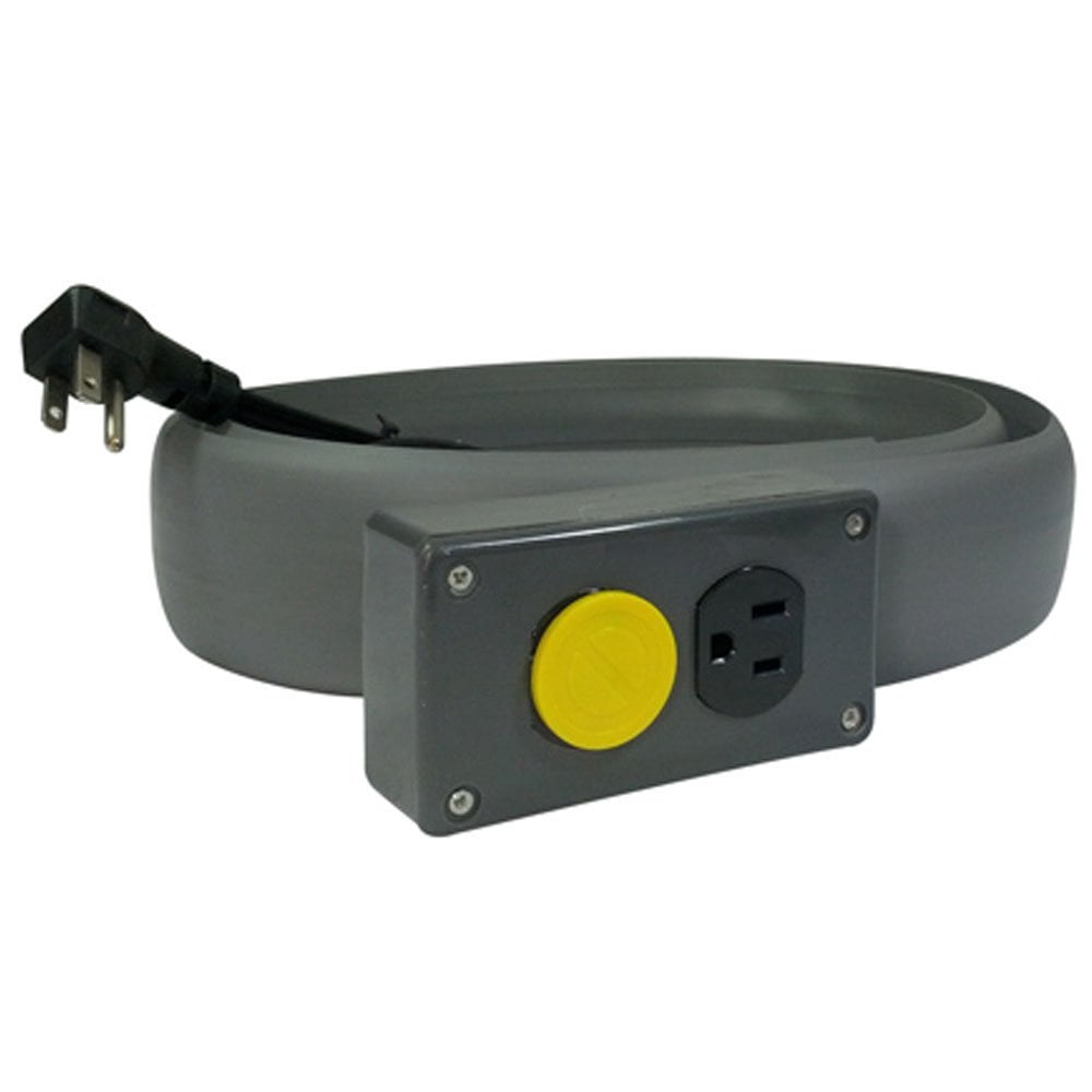 Electriduct Low Profile 16 Gauge 5 ft Gray 2 Outlets Extension Cord