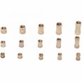 thumbnail image 2 of HEALEEP 450Pcs Brass Knurled Nut Set for Fixing Plastic Shells Golden Fastener Classification Kit, 2 of 4